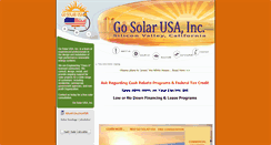 Desktop Screenshot of gosolarusainc.com