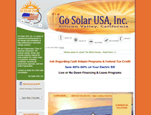Tablet Screenshot of gosolarusainc.com